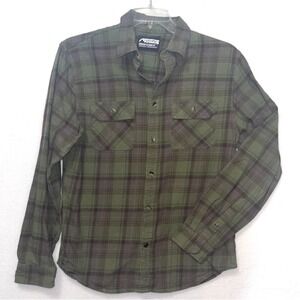 Mountain Khakis Flannel‎ classic fit green long sleeve Men's Medium